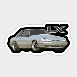 Mustang GT 5.0L V8 FoxBody Cobra SVT LX Edit Sticker